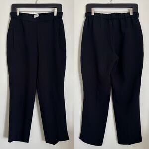 Black Wilfred Aritzia Mid Rise Elastic Waist Polyester Trousers 6